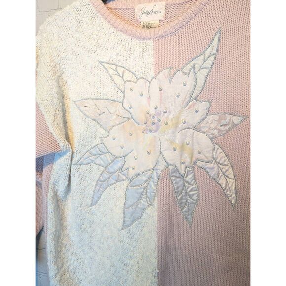 Vintage Jaclyn Smith ornate detailing sweater medium - Picture 2 of 4